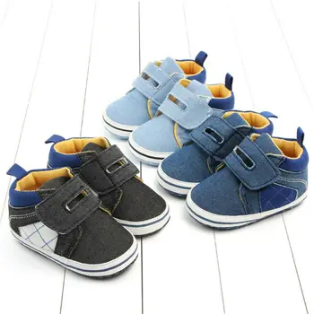 

Pudcoco Kids Baby Casual Cancas Patchwork Shoes Girl Boy Non-slip Soft Sole Toddler Infant Sneaker Crib Shoes Prewalker Trainers