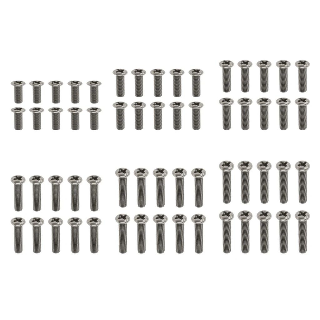 10 Pcs M3 Pan Head GR1 Titanium Machine Screws Phillips Drive