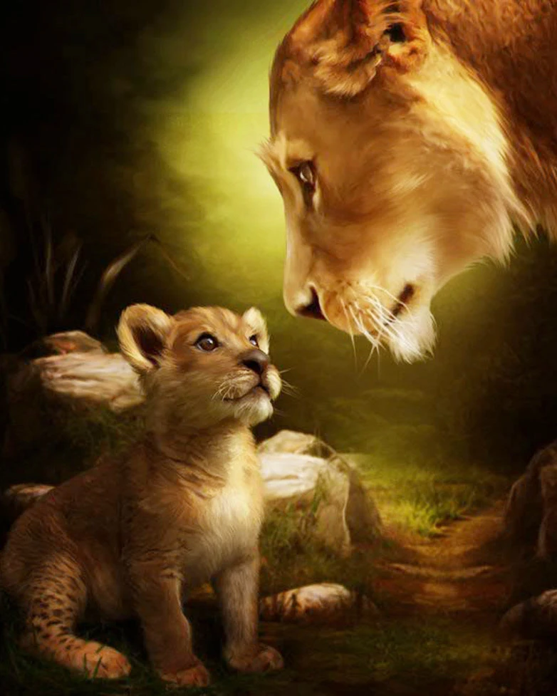 

A1360 Diamond Embroidery Home Decor 3DIY Lion 100% Resin Tool dril Painting Cross Stitch Fashion Mosaic Needlework