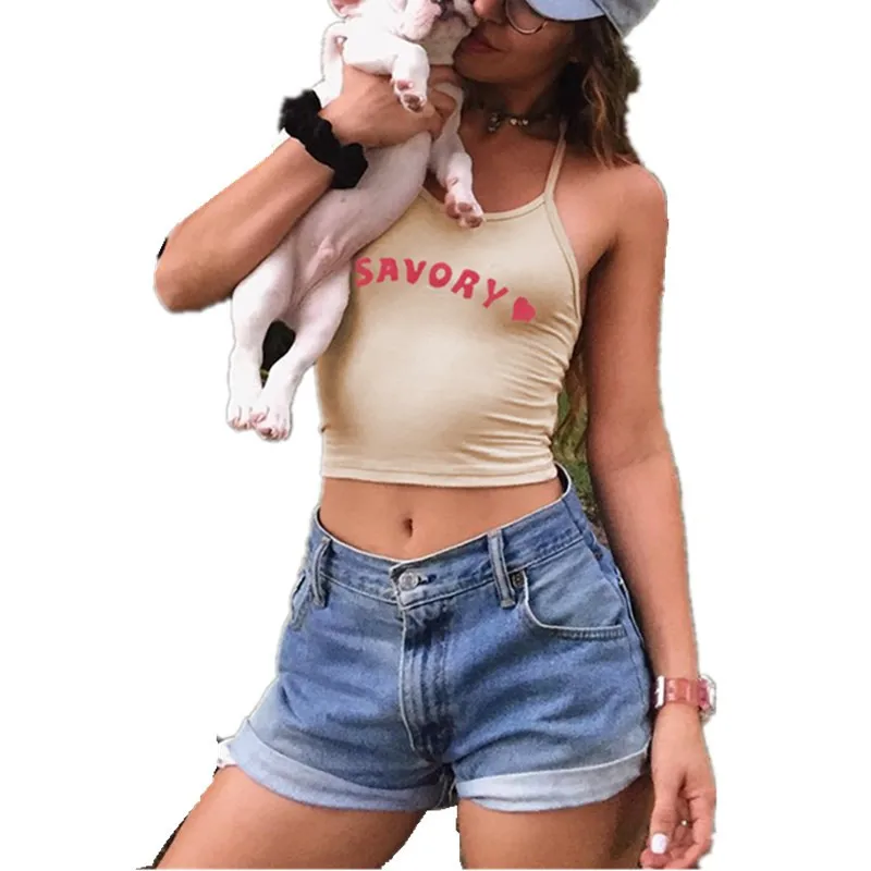 

Crop Top 2018 New Womens Summer Tank Tiet Fit Tops Vest T Shirt Clubwear Party Casual Blouse