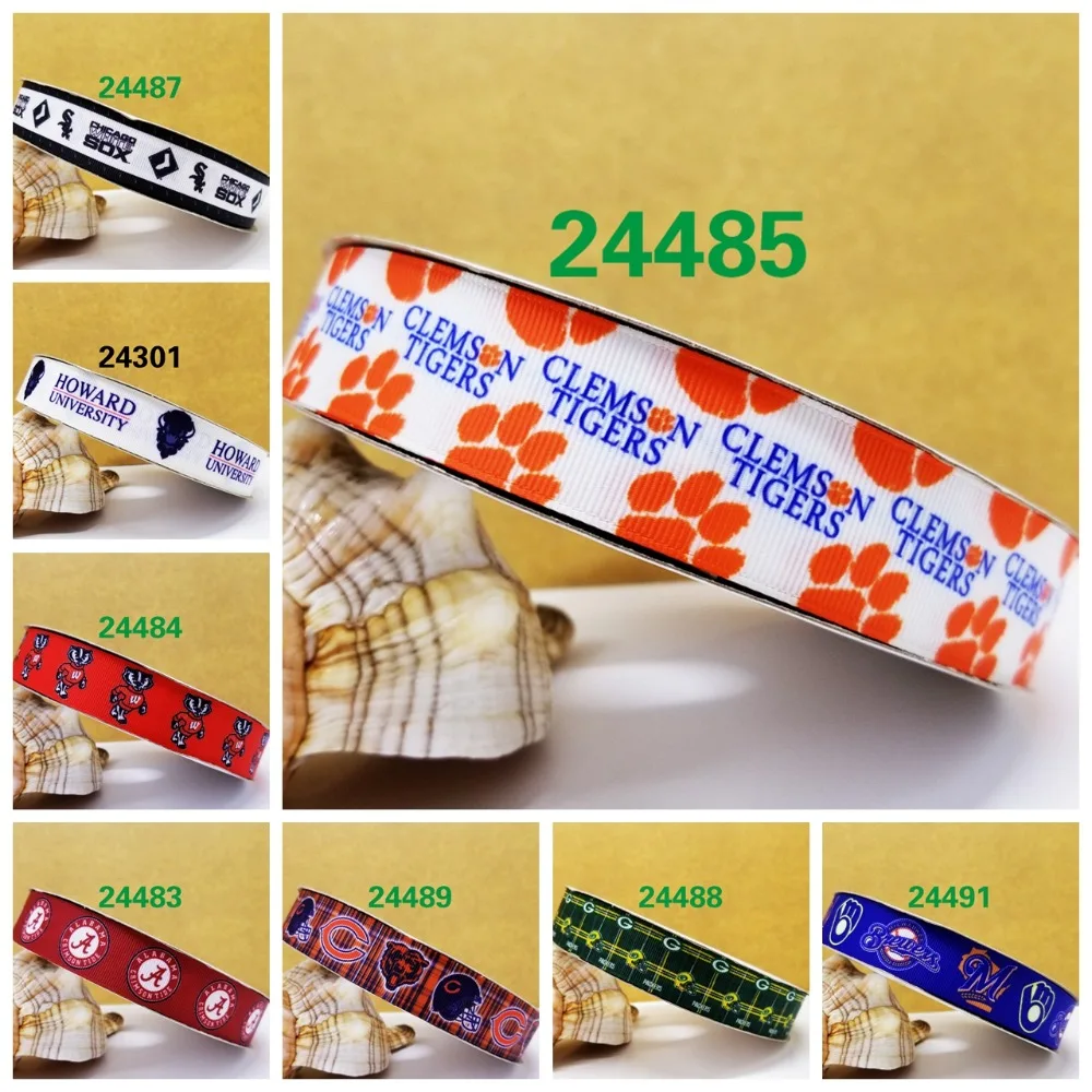 

Cartoon printed grosgrain ribbon ,satin ribbon 10 yards . 24301-