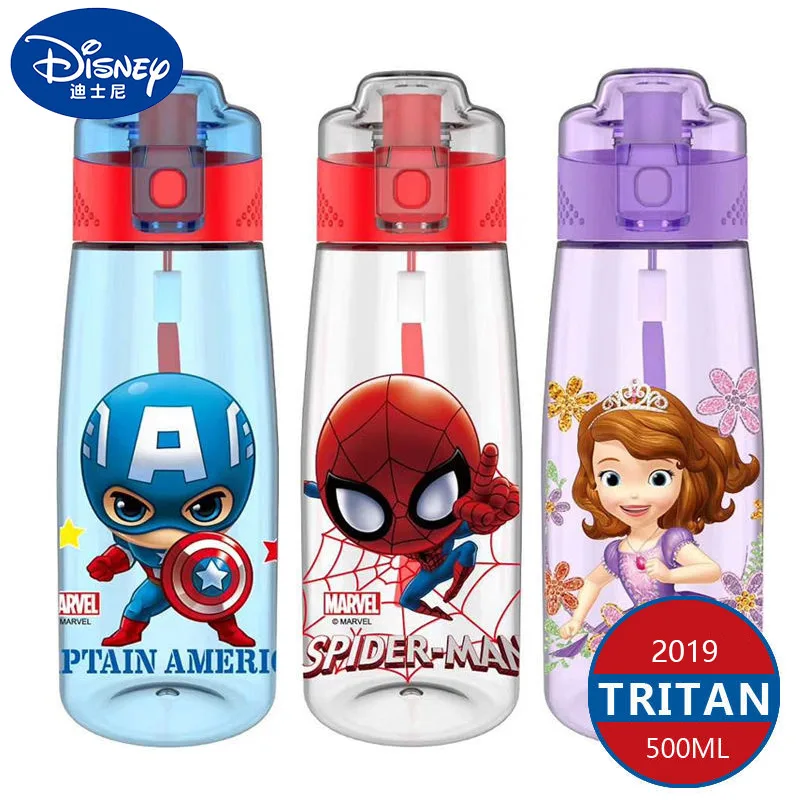 Disney Mickey Mouse Water Bottle  Water Bottle Mickey Minnie - Disney Kids  Cup Bpa - Aliexpress