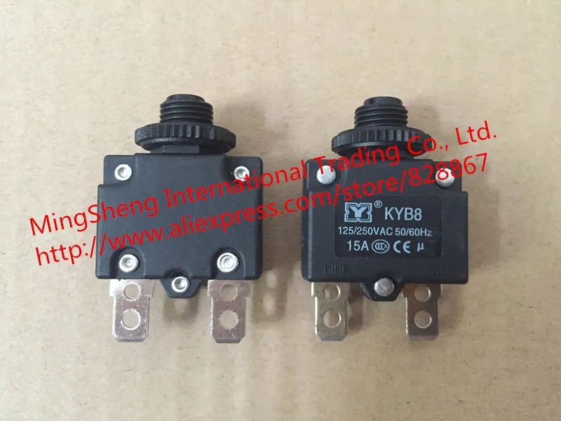 

Original new 100% motor protector overload overcurrent switch 15A reset safe air compressor parts thermal overload protection