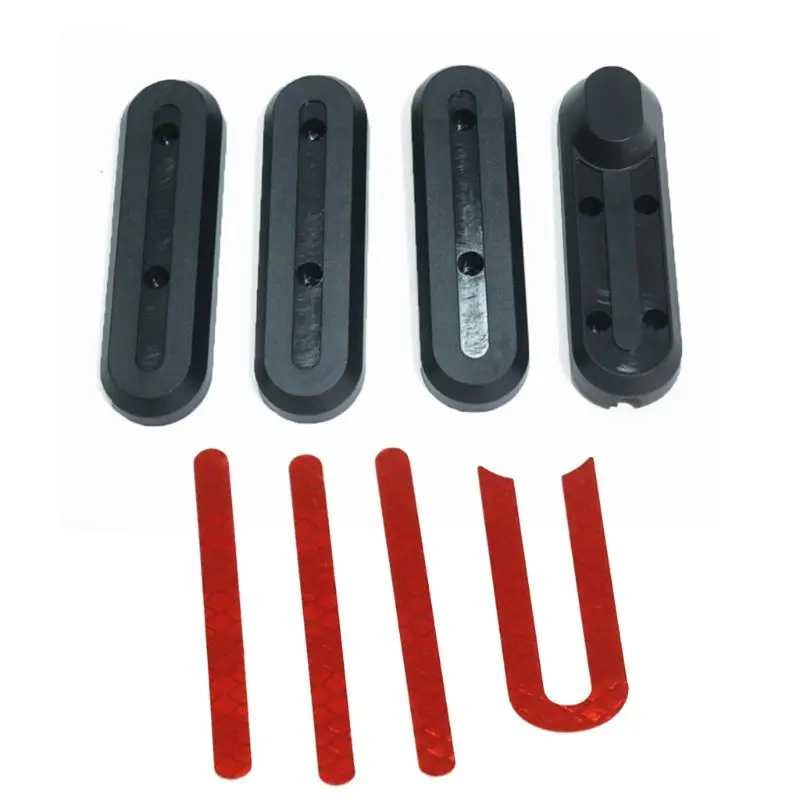 

Scooter for Xiaomi M365 Protective Cover with a Word U-Shaped Adhesive Four Front and Rear Wheel Protection Plastic Block