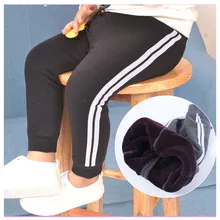 3 брюки для фитнеса для маленьких девочек; зимние теплые стеганые брюки с подкладкой из плотного кашемира; брюки с эластичной резинкой на талии; вязаные леггинсы для новорожденных