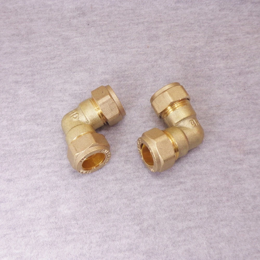 15MM S 22MM BRASS COMPRESSION PLUMBING FITTING ELBOW SIZE