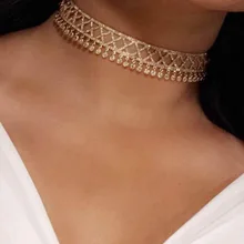 Популярное ожерелье-чокер с кубическим цирконием для женщин, трендовые Геометрические Чокеры с регулируемой длиной N6087