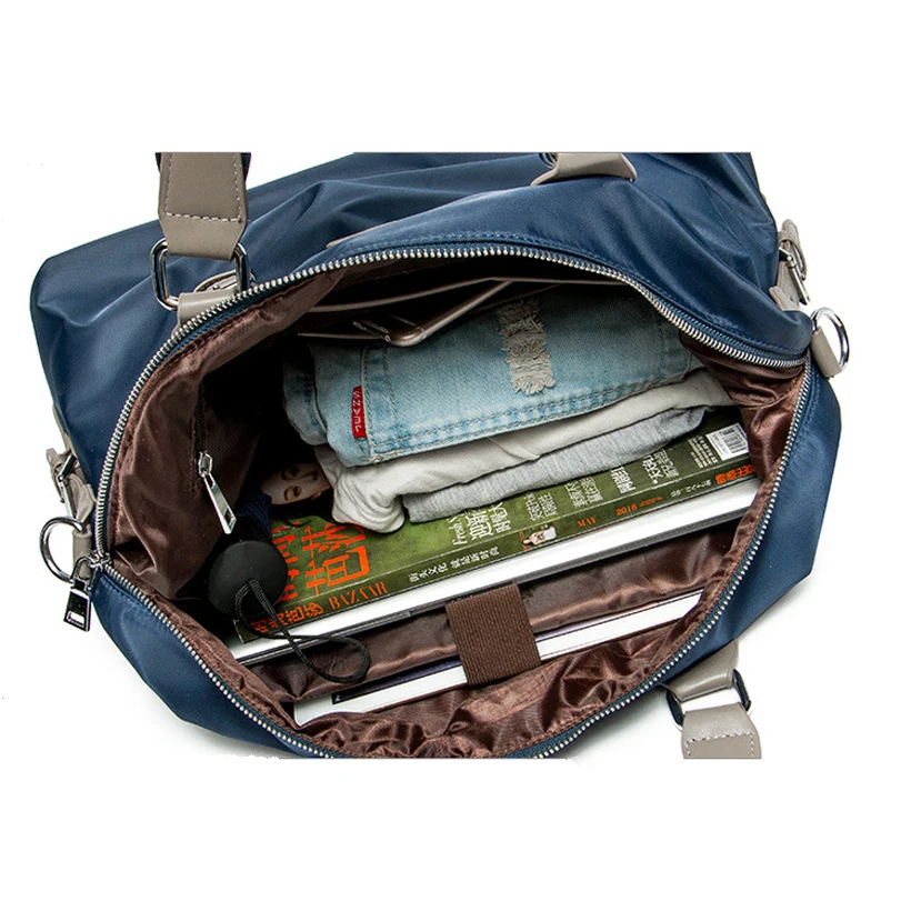 Высококачественная Мужская Женская спортивная сумка, сумка-тоут, спортивная сумка, многофункциональная портативная сумка для путешествий, тренировок, тренажерного зала, фитнеса, синяя сумка