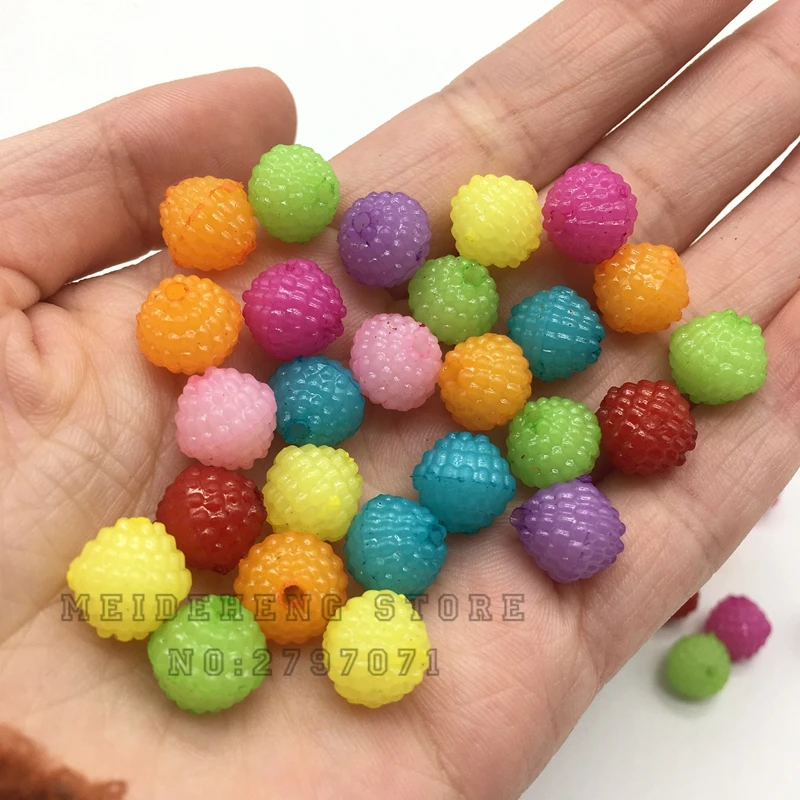 jelly translucent candy color Bayberry ball Beads For Jewelry Making