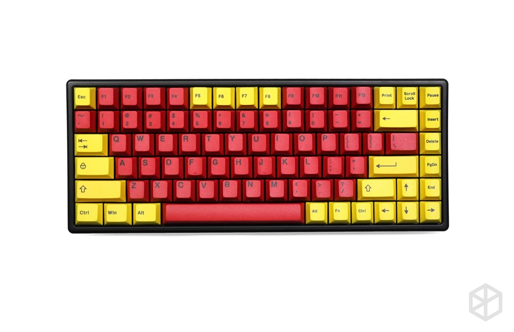 Восходящее солнце вишня профиль краситель Sub Keycap набор толстый PBT для клавиатуры gh60 xd60 xd84 tada68 rs96 zz96 87 104 660 желтый красный