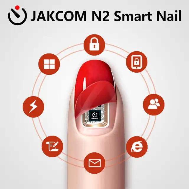 JAKCOM N2 Smart Nail Simulat IC card Connect Phone Flash LED Smart Manicure New NFC Smart Wearable gadget N2M N2F N2L 3types