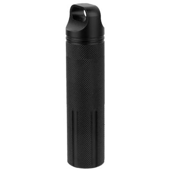 

Waterproof Aluminum Survival Outdoor Storage Tank Bottle Box - Black