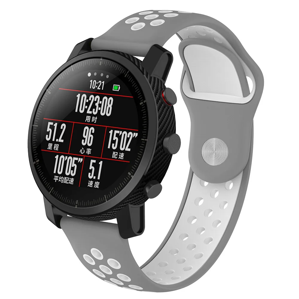  Sports Silicone Wrist Strap for Xiaomi Huami Amazfit Bip Smart Watch Replacement Band 22mm Smartwat - 32896645589