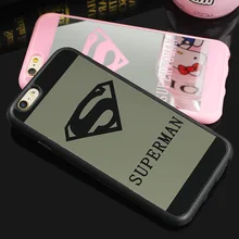 Superman Mirror Surface Case For iPhone X 7 Plus 5s SE