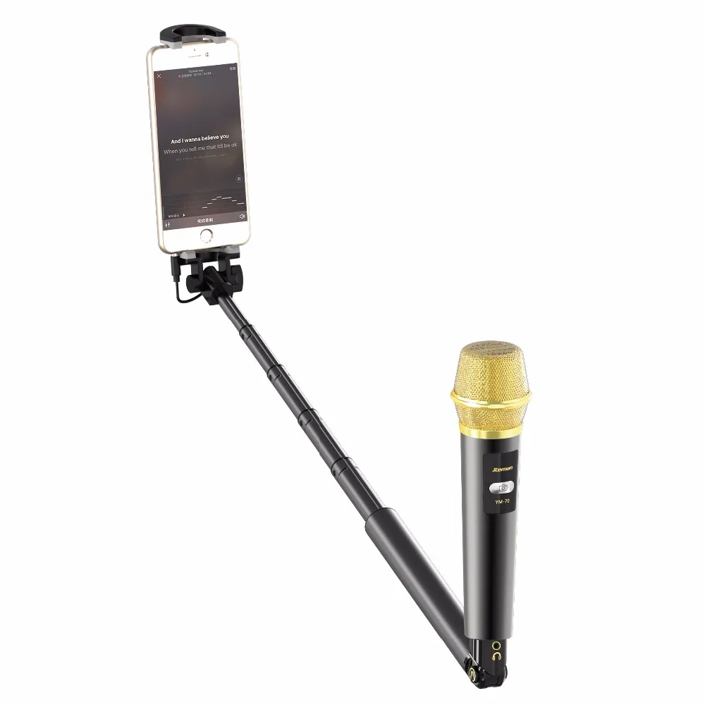 selfie stick condenser karaoke microfone sem fio microfono mic