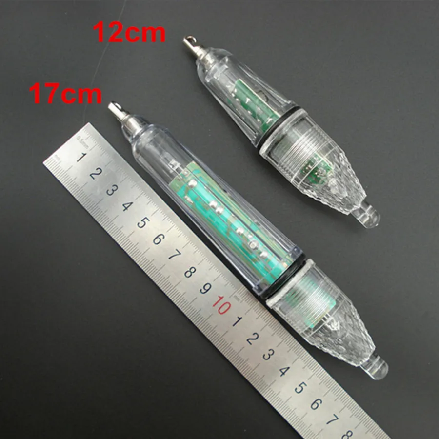 

12cm/17cm Fishing Flash Lure LED Deep Drop Underwater Fishing Squid Fish Hard Lure Bait Light attrctive Indicator