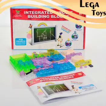 

New Educational Toys for kids Game Electronic Building Blocks Sets Enlighten Bricks Physics Learning Best Gift for Children