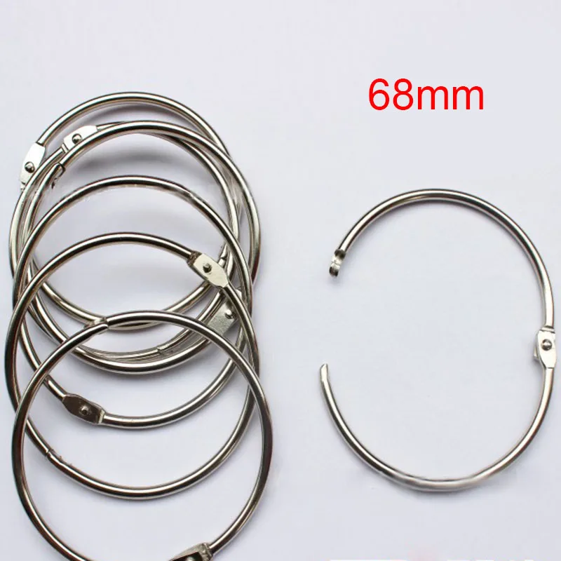 10pcs Wholesale Classic Metal Hinged Ring Book Binder Hinged Rings Keychain Craft Photo Album