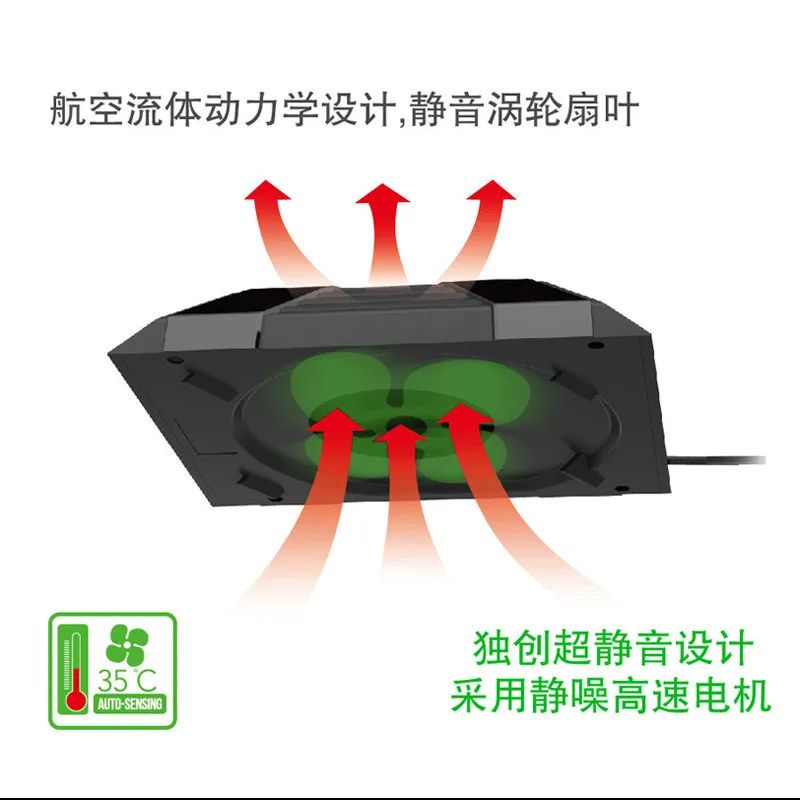 USB питание 35 градусов авто-зондирование Вентилятор охлаждения внешний интеркулер контроль температуры кулер вентилятор для Xbox one консоли Прохладный