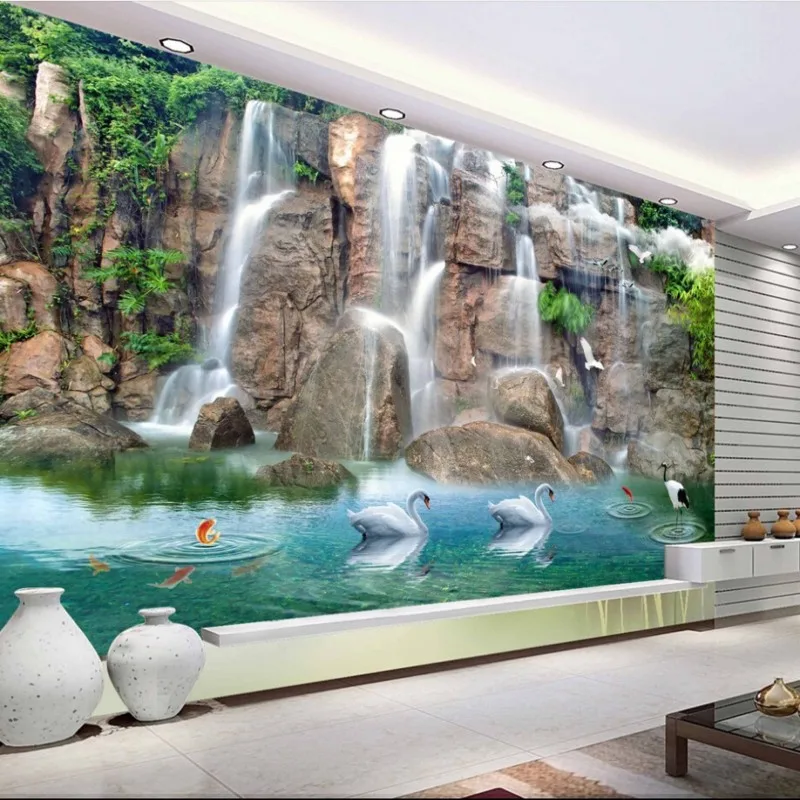 

beibehang Custom wallpaper 3d photo murals papel de parede water and wealth TV background wall living room bedroom 3d wallpaper