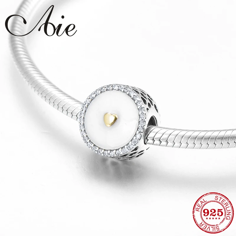 Fashion beautiful round 925 Sterling Silver DIY gift clear CZ fine beads Fit Original Pandora Charm Bracelet Jewelry making | Украшения и