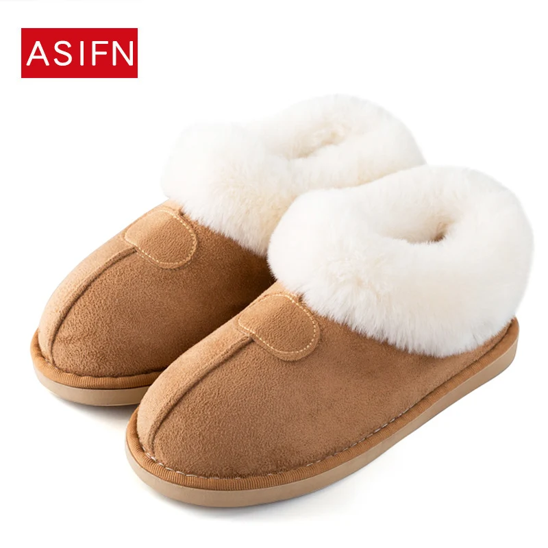 

Women House Boots Winter Warm Fur Snow Ankle Boots Memory Foam Shoes Women Soft Plush Puppy Indoor House Flats Botas Mujer