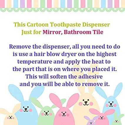 BigNoseDeer baby kids Hands Free Toothpaste Dispenser children Automatic Cartoon Cute Animal Toothpaste Squeezer Good Gift for Children 10