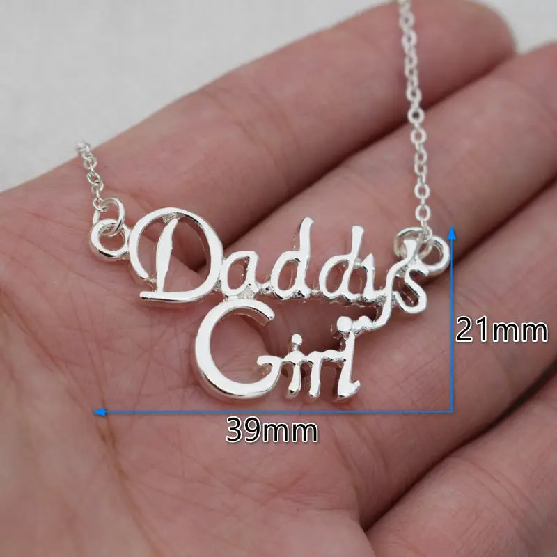 SanLan Daddy's Girl золотое ожерелье девочка дети Любовь День отца подарок для папы