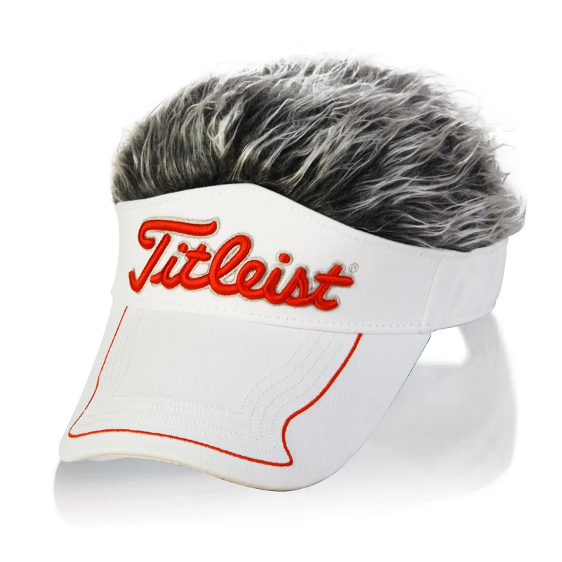 golf cap with hair