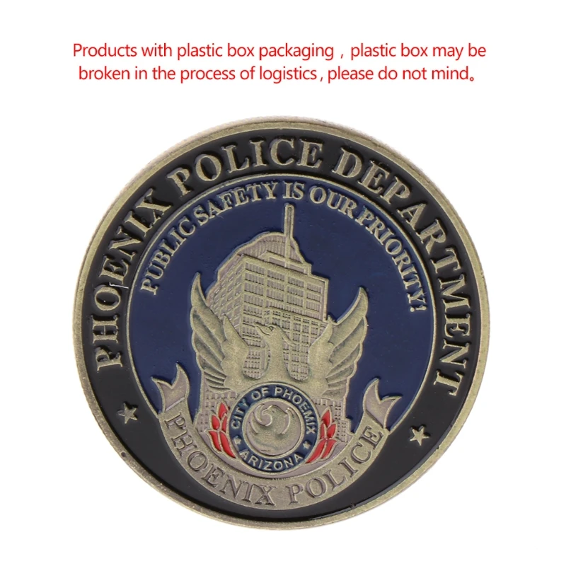 

Commemorative Coin Saint Michael Phoenix Police Collection Arts Gifts Souvenir W215