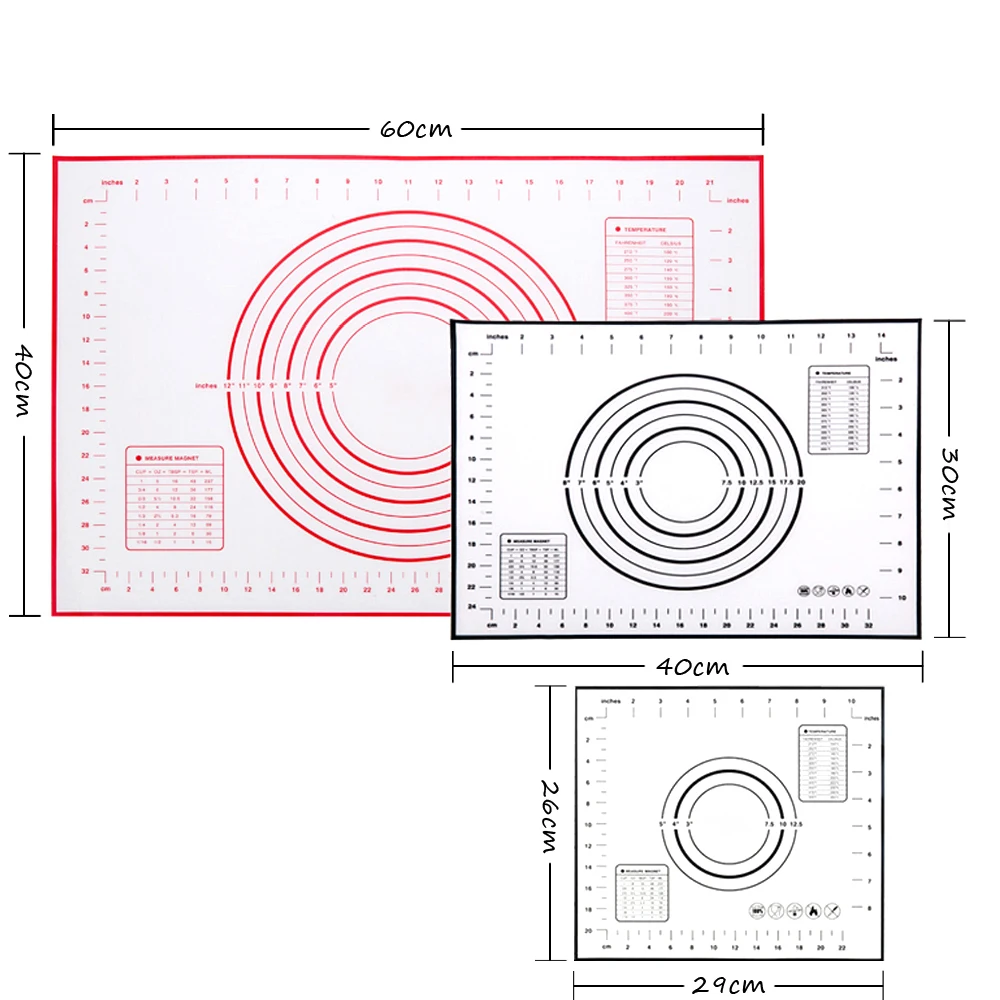 Кремниевые подушки для запекания гильзы тесто для пиццы чайник раскатки теста с антипригарным покрытием коврик гриль подкладка для замешивания теста прокатки тесто лист Пособия по кулинарии инструменты