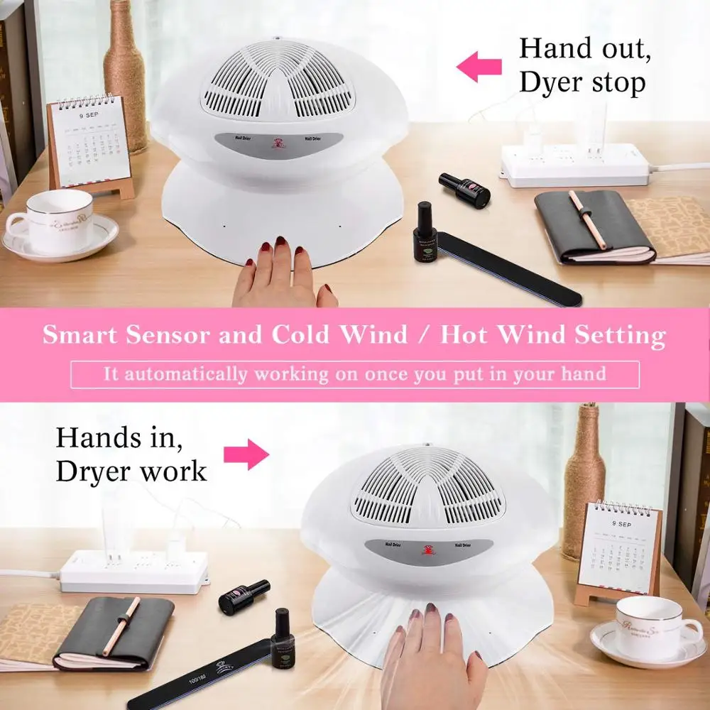 Сушилка для ногтей Makartt Air 400 Вт рук и ног|nail polish dryer fan|polish dryernail |