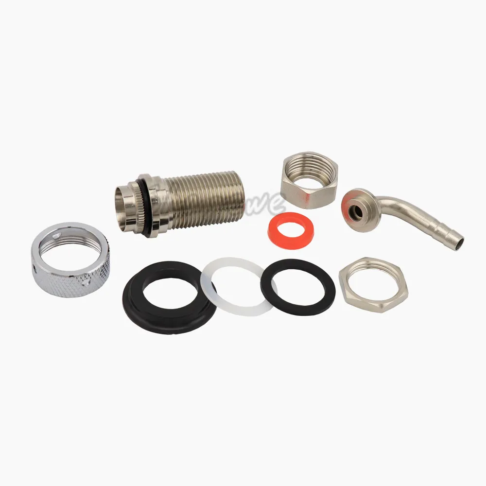 55mm Length G58 Elbow Beer Tap Shank With 8mm Diameter Barber for Homebrew Draft Kegerator Dispenser Faucet (2)