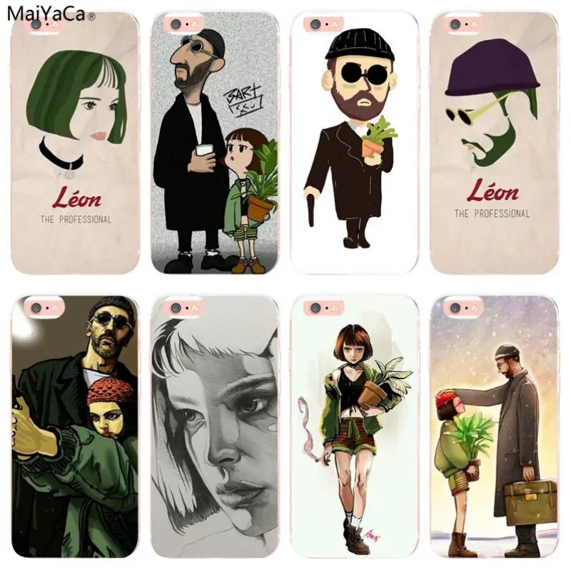 

MaiYaCa Leon Matilda Natalie Portman for iphone 8 plus Coque Shell For Apple iphone 5 5s 5c SE And 6s 7 8 Phone case