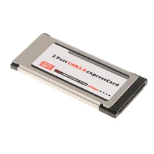 Express card, ExpressCard для USB3.0 2 Порты и разъёмы адаптер для портативных ПК 34 мм NEC