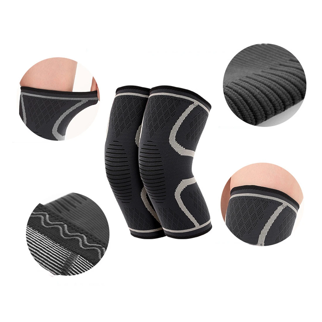 

1 PC Fitness Running Cycling Knee Support Braces Elastic Nylon Sport Compression Knee Pad Sleeve rodilleras for Basketball