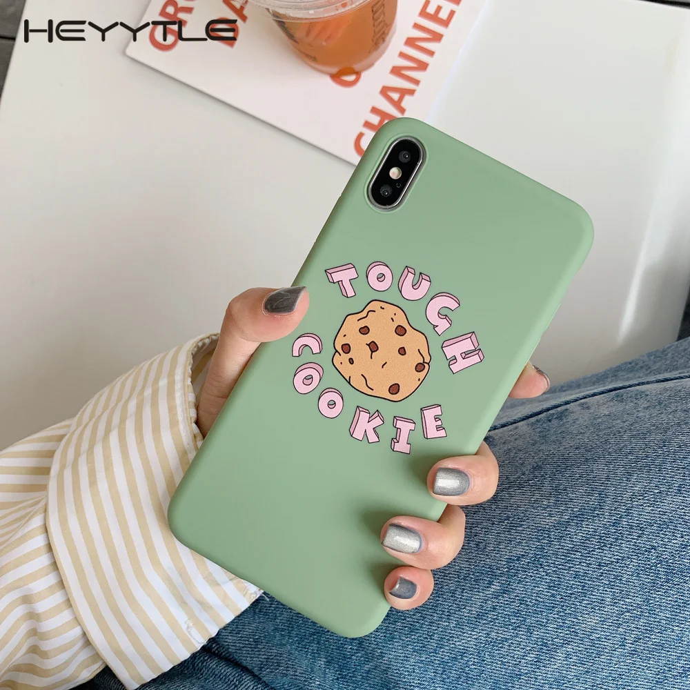 

Heyytle Simple Painting Soft Phone Case For iPhone Xs MAX XR X 8 7 6 6S Plus Cute Cartoon Letter Case iPhone 7Plus 9 Cover Coque