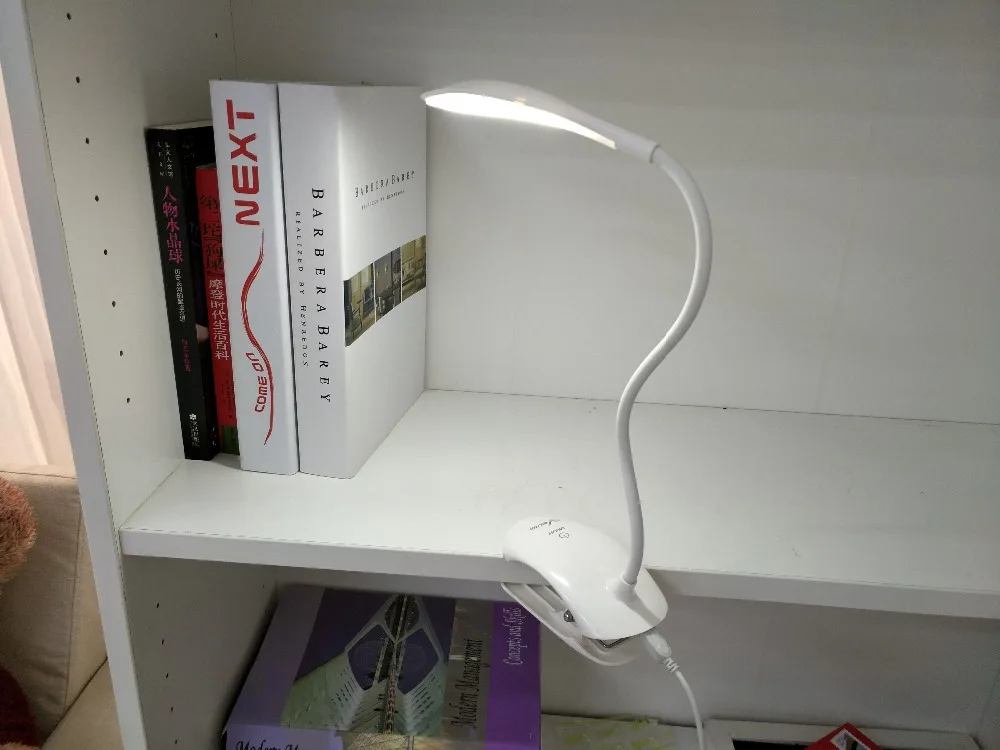 Настольная лампа USB светодиодный настольная лампа 14 светодиодный настольная лампа с зажимом чтение в постели книга ночник