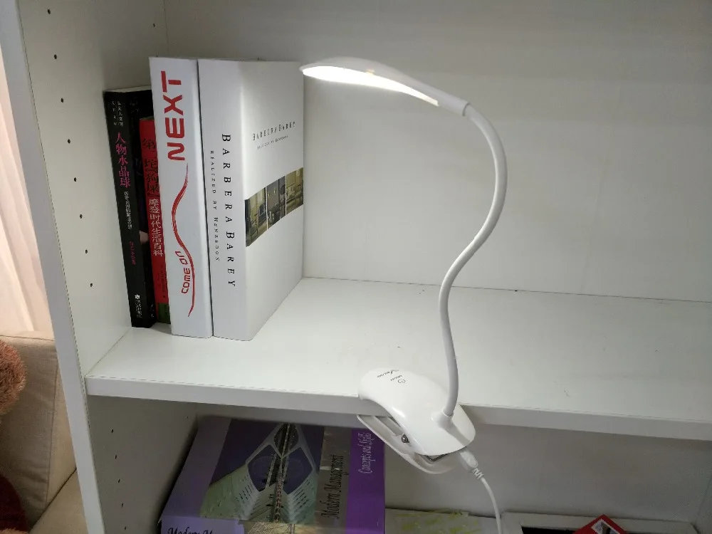 Desk lamp- USB- led- Ta-ble Lamp- 14 LED Table lamp with Clip Bed- Reading book Night Light- LED- Desk lamp 10