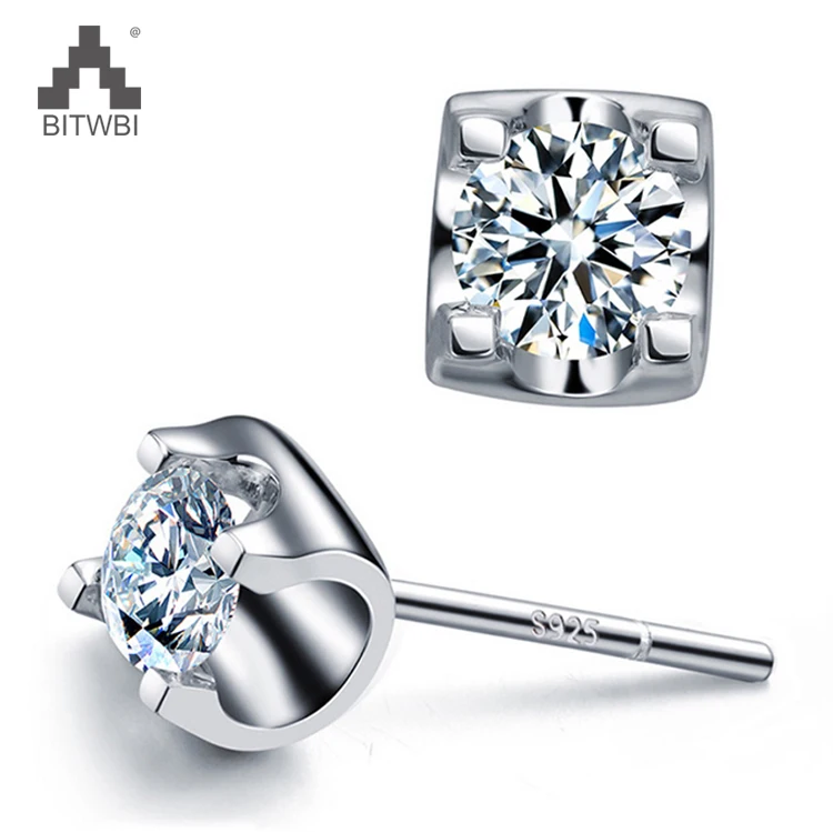 Модные серьги из серебра 925 пробы с цирконом|clamps earings|clamp ffashion jewelry |