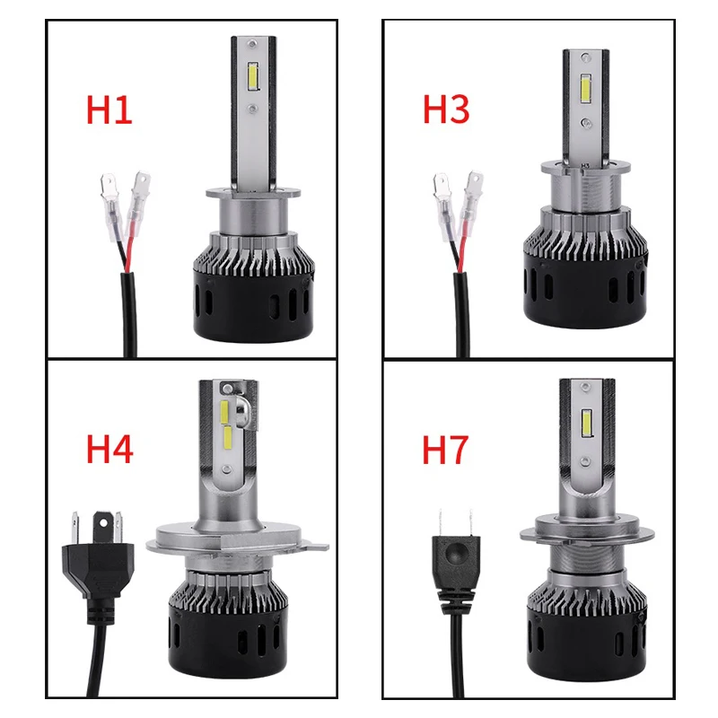 Niscarda новая одежда для маленькой девочки 2X6000 K H4 светодиодный H7 H11 H8 H1 H3 W1 12-24V автомобилей головной светильник накаливания 60 Вт 9800LM 9005 9006 фары автомобиля авто светодиодный светильник