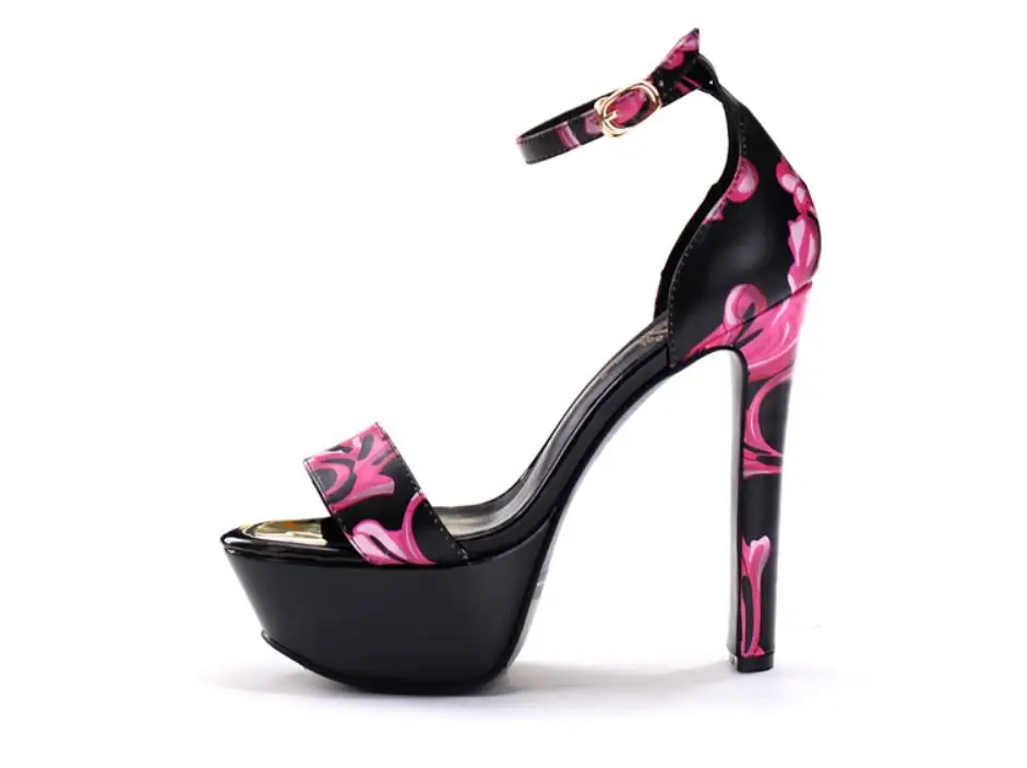 

Spring and summer new fashion 11CM13 thin heel waterproof platform high heel sandals
