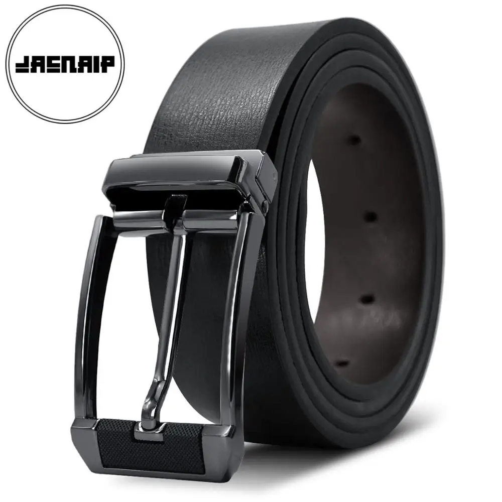 

JACNAIP Men pin buckle belt men belt mens casual high quality male Fashion designer jeans chain stretch luxury brand black