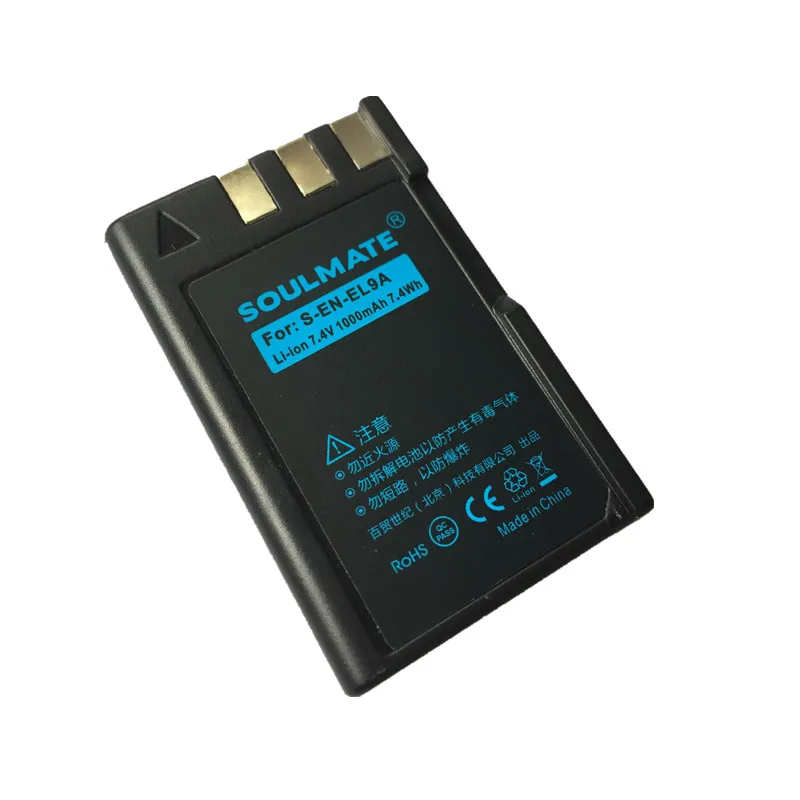SOULMATE EN EL9A EN EL9 lithium batteries pack EN EL9a Digital Camera