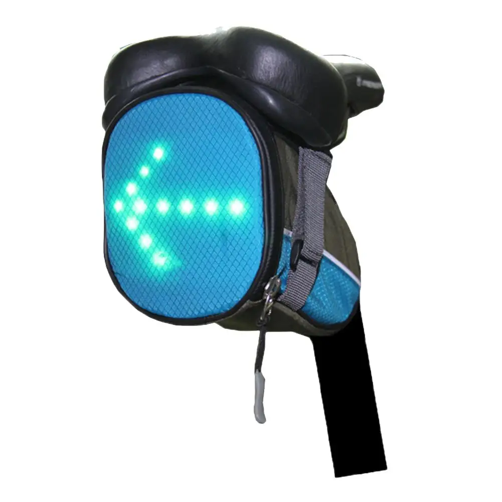 Светодиодный сигнальный светильник для велосипеда с креплением на цепочке, защитный задний беспроводной светильник с дистанционным управлением - Цвет: blue