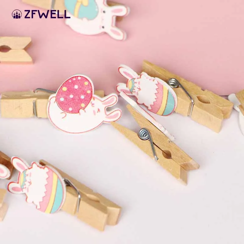 ZFWELL 2 м деревянные поделки милый мультфильм фото клип маленький деревянный зажим