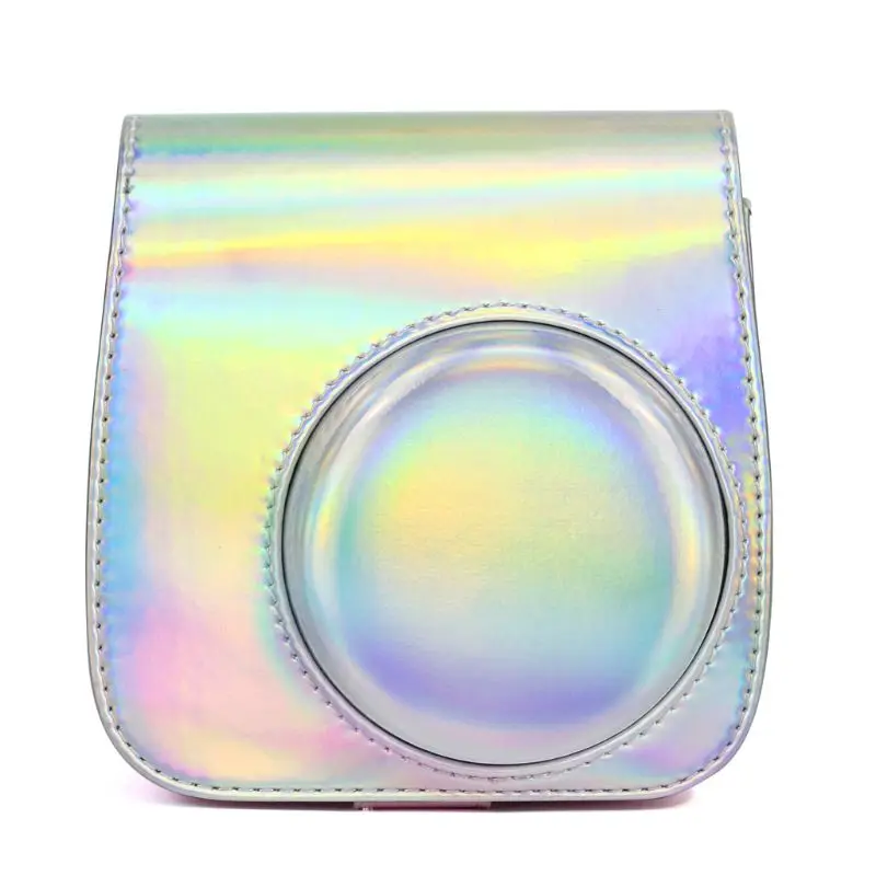 

Camera Case Bag Holographic Shining Laser Instant Camera Shoulder Strap Bag for Fujifilm Mini 8/8+/9