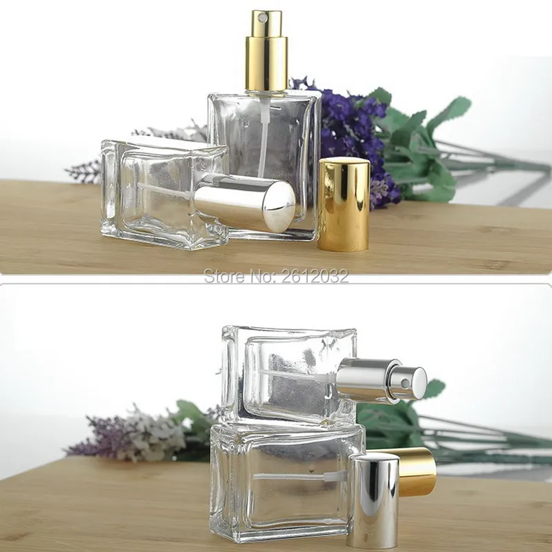 30ML 50ML empty glass perfume bottles with mist atomizer refillable spray perfume glass fast
