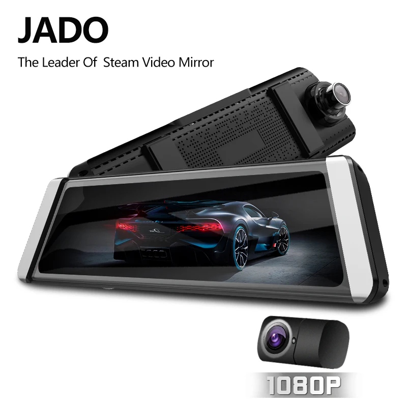

JADO D800s X6 Stream Rearview Mirror LDWS GPS Track 10 IPS Touch Screen Full HD 1080P Car Dvrs Dash cam