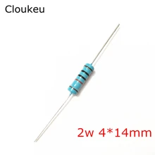 10 pcs 2 w 1% k 10 1 k Ohm resistores de filme de Metal 2.2/3.3/4.7/8.2/ 9.1/15/18/22/33/47/56/82/100/120/ 220/330/390/430/470/510/680/820/910 k
